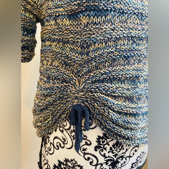 HANDMADE with LANA GROSSA yarn short-sleeve sweater - Picture 3 of 7